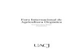 Foro Internacional de Agricultura Orgánica · estudios de injertos en chiles y Azospirillum brasilense en tipo cayene, jalapeño y chilaca en el noroeste de Chihuahua, méxico ...