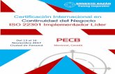 Certificación Internacional en Continuidad del Negocio ...ernestobazan.com/content/20170926153138-1.pdf · ... de proyectos establecidos en la norma ISO 10006 (Gestión de la Calidad