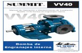 Bomba de Engranajes interna - Summit Pumpsummitpump.com/wp-content/uploads/2017/11/VV40_Manual_SPANIS… · MANUAL DE INSTALACIÓN, FUNCIONAMIENTO Y MANTENIMIENTO BOMBA DE ENGRANAJES