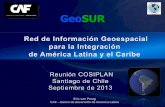 GeoSUR - I.I.R.S.A. · 2013-10-01 · Primer servicio de procesamiento topográfico, ... ocurrencia y severidad de ciertos tipos de desastres naturales. ... Ejemplo de Brasil Rojo: