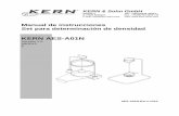 KERN AES-A01N - KERN & SOHN GmbHdok.kern-sohn.com/manuals/files/Spanish/AES_A01N-BA-s... · 2013-10-10 · 6.2.1 Burbujas de aire ... es posible definir rápidamente la densidad de