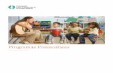 Programas Preescolares - Enciclopedia sobre el … · ... compromisos y logros escolares, ... tamaño del curso y entrenamiento y conocimientos del docente ... infantil temprana y