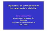 Experiencia en el tratamiento de los tumores de la … en el tratamiento de los tumores de la vía biliar Javier Larrea y Olea Servicio de Cirugía General y Digestiva Hospital Universitario