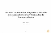 Presentación de PowerPoint - dgfss.files.wordpress.com · Fases Aplicativo Solicitud de Pensión Todas las pensiones Proceso simplificado Invalidez y ... • Resultado de la comparación.