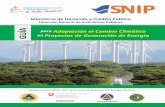 Ministerio de Hacienda y Crédito Público - snip.gob.ni · para Adaptación al Cambio Climático GUÍA en Proyectos de Generación de Energía Incorporación de RRD y ACC en proyectos