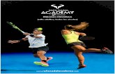 (sólo adultos, todos los niveles) - rnsportscentre.com · entrenadores de Rafa Nadal Academy by Movistar, dirigidos por Toni Nadal, a partir de un sistema de ... • Campo de Fútbol