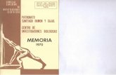 Memoria Científica del CIB, 1970 - digital.csic.esdigital.csic.es/bitstream/10261/39272/1/Memoria_CIB_1970.pdf · HECHOS DESTACADOS OCURRIDOS DURANTE EL AÑO ... En el afio 1970