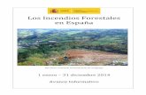 Los Incendios Forestales en España - 32 años al … · Interministerial de Coordinación para la Prevención y Lucha contra los Incendios Forestales, de los ...