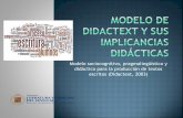 Modelo sociocognitivo, pragmalingüístico y didáctico … · didáctico para la producción de textos escritos (Didactext, 2003) ... Culturales Sociales Emotivos o afectivos Cognitivos