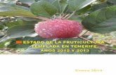 Estado Fruticultura Templada en Tenerife 2012-2013 · ESTADO DE LA FRUTICULTURA TEMPLADA EN LA ISLA DE TENERIFE. AÑOS 2012 Y 2013 1.- Antecedentes ... (Camuesa, Reinetas Blanca y