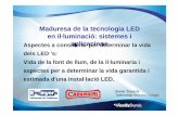 Maduresa de la tecnologia LED en il·luminació: sistemes i · Curva de Fiabilidad para una perdida gradual y abrupta de la luminosidad IEC/PAS 62717 –LED MODULES FOR GENERAL LIGHTING.