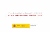 Plan operativo anual 2012 (POA 2012) - mecd.gob.es · INDICE • ESTRUCTURA DEL PLAN OPERATIVO ANUAL 2012 • OBJETIVOS GENERALES: - OBJETIVO GENERAL 1: Ar ticular una política de