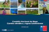 Comisión Nacional de Riego Cambio climático y Aguas ... · más preparados para el cambio climático. ... • Elaborar un manual de técnicas y manejo del riego en condiciones de