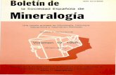 la sociedad Española de Mineralogía - ehu.eus · Vol 19 Boletín de la Sociedad Española de Mineralogía Periodicidad semestral Volumen 19, 1996 (Enero-Junio) ISSN 0210-6558 Publicado