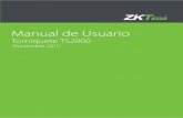 Manual de Usuario - ZKTeco Latinoamérica · Nota: El torniquete vertical deberá estar conectado a tierra física. 2. Encienda el torniquete y espere 30 segundos a que el equipo