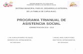 PROGRAMA TRIANUAL DE ASISTENCIA SOCIALcapulhuac.edomex.gob.mx/sites/capulhuac.edomex.gob.mx/files/files... · Descripción por Proyecto Asistencial ... La Asistencia Social es la