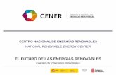 CENTRO NACIONAL DE ENERGÍAS RENOVABLES · Contribución total del sector de las EERR al PIB de ... Desarrollo de herramientas de evaluación de balances energéticos, medioambientales