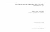 Guía de aprendizaje de Python · Técnicas para hacer bucles ... realizar operaciones críticas a la máxima velocidad o para enlazar programas en Python con ...