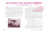 RECUERDO DE JULIÁN LAVILLA - errenteria.net · didáctico musical, las 7 claves, en algún caso acom- ... sentados, Ángel Amigo (saxo alto) 2º por la izquierda, José Lizardi (trompeta)