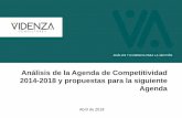 Presentación de PowerPoint - videnza.org · Capítulo I. Análisis de la metodología empleada para la elaboración de la Agenda de Competitividad 2014-2018 1. La Agenda de Competitividad