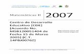 2007 - E-Books / D. B. - Matematicas II.pdf · CLASIFICACION DE ANGULOS ... ÁNGULOS FORMADOS POR DOS RECTAS PARALELAS Y UNA SECANTE ... ángulos alternos internos formados por dos