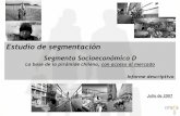 Estudio de segmentación - msgg.gob.cl · Estudio de segmentación Segmento Socioeconómico D La base de la pirámide chilena, con acceso al mercado Informe descriptivo Julio de 2007