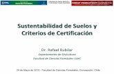 Sustentabilidad de Suelos y Criterios de Certificación Rubilar - Perspectiva... · SILVICULTURA ECOLOGICA BASE ECOLOGICA ... — Preparación de Sitio Fertilización ... Contar con