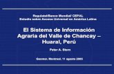 El Sistema de Información Agraria del Valle de Chancay ... Geomar/Sistema de Informacion... · Proyecto Infoagro Costa Rica Montreal, 11 de agosto 2005 3 El contexto El Valle de