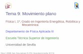 Tema 9: Movimiento planolaplace.us.es/wiki/images/9/99/GIERM_Tema_09_1718.pdf · Tema 9: Movimiento plano Física I, 1º, Grado en Ingeniería Energética, ... La ruleta de un movimiento