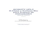 Guía del sistema - waters.com · Algunos de los reactivos y las muestras que se utilizan con los instrumentos y dispositivos de Waters pueden ... químicas AccQ•Tag™ Ultra de