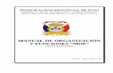 MANUAL DE ORGANIZACIÓN Y FUNCIONES “MOF” Legal/MO… · El presente Manual de Organización y Funciones “MOF” de la Municipalidad Provincial de Puno, es un documento normativo