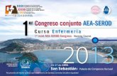 Curso de Enfermería en Artroscopia y Rodilla 24-27 de ... · 24-27 de ABRIL Curso de Enfermería en Artroscopia y Rodilla Congreso de la Sociedad Española de la Rodilla (SEROD)