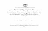 Evaluación técnica de microencapsulación de compuestos ... · Evaluación técnica de microencapsulación de compuestos bioactivos empleando los métodos de coacervación y gelificación