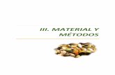 III. MATERIAL Y MÉTODOS - Red Andaluza de …€¦ · ... tanto en el cultivo como en la integración de ... La caracterización del material vegetal en uso supone una necesidad