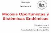 Micosis Oportunistas y Sistémicas Endémicas - … · Grupo de riesgo de micosis oportunistas • Pacientes con inmunidad adaptativa alterada ... Candidiasis sistémicas en el caso