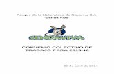 CONVENIO COLECTIVO DE TRABAJO PARA 2013-16navarra.ugt.org/pdfs/convenios/Sendaviva 2013-2016.pdf · Parque de la Naturaleza de Navarra, S.A. Convenio Colectivo de trabajo 2013 - 2016