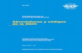 Abreviaturas y códigos de la OACI - vinosgallegosdn.es · los boletines meteorológicos que se dan en el Manual de métodos meteorológicos aeronáuticos (Doc 8896). c) Claves meteorológicas