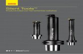 Silent Tools™ Productividad con herramientas esbeltas · herramientas de corte y adaptadores de largo alcance para torneado, fresado y mandrinado, diseñada con un sistema amortiguador