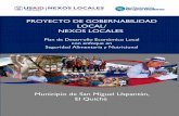 PROYECTO DE GOBERNABILIDAD - nexoslocales.com · El plan fue creado con la participación activa de miembros del gobierno local a su cargo, así como ... las remesas continúen siendo
