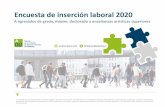 Encuesta de inserción laboral 2020 - aqu.cat · laboral de todo el sistema universitario público catalán, coordinada por AQU Catalunya, con el objetivo de establecer referentes