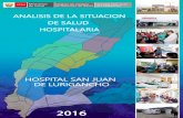 HOSPITAL SAN JUAN DE LURIGANCHO ANÁLISIS … · jefe de unidad de epidemiologia y salud ambiental. ... 2.1.3 anÁlisis de la morbilidad general de emergencia 2014-2015 ... perspectivas