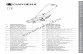 OM, Gardena, PowerMax 32E, Art 4033-20, 04, 2013 … · E Instrucciones originales Cortacésped eléctrico P Instruções Originais Máquina de cortar relva eléctrica PL Oryginalne