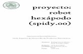 proyecto: robot hexápodo - … · Ciclo Superior de Desarrollo de Productos Electrónicos La programación del robot se ha realizado mediante lenguaje “c” con el programa “Pic