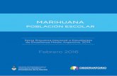 Análisis del Consumo de MARIHUANA en - … · Análisis del Consumo de Marihuana en Población Escolar. Febrero 2016. 1 Análisis del Consumo de MARIHUANA en POBLACIÓN ESCOLAR Sexta
