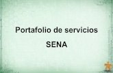 Portafolio de servicios SENA - informaticaitc2012 · El SENA financia la capacitación, los ... en el desarrollo social y técnico de los colombianos ofreciendo y ejecutando la Formación