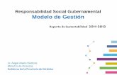 Responsabilidad Social Gubernamental Modelo de … · Modelo de Sustentabilidad asumido por la Organización Política de Sustentabilidad. Publicación de información gubernamental