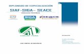 SIAF-SIGA SEACE - CORLAD - Piura · del Estado (SEACE), instrumentos eficaces y obligatorios en la gestión pública. OJETIVOS 2.1. Aplicar la Normativa, conocer los procesos y manejo