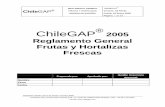ChileGAP 2005 Reglamento General Frutas y Hortalizas … · ChileGAP® REGLAMENTO GENERAL Chile FRUTAS Y HORTALIZAS Versión: 02 Rev01 VERSION EN ESPAÑOL Fecha: 10 Enero 2005 GAP®
