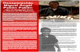 Desaparecido Miguel Ángel Pabón Pabón - Movimiento ... · parajes de los Municipios de Sabana de Torres, San Vicente, Betulia y Barrancabermeja. Desafortunadamente esta no es la