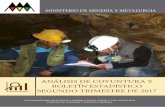MINISTERIO DE MINERÍA Y METALURGIA - BOLIVIA · viceministerio de polÍtica minera, regulaciÓn y fiscalizaciÓn unidad de anÁlisis y polÍtica minera ministerio de minerÍa y metalurgia